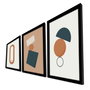 Wallity Cuadro Decorativo Enmarcado MDF 3 Piezas 38 x 53 cm